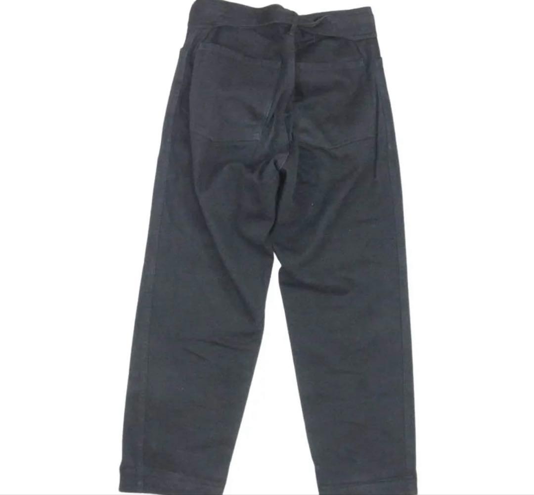 COMOLI コモリ 17SS ベルテッド デニム パンツ ブラック　1【中古】