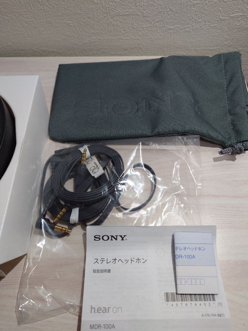 【SONY】hear on MDR-100A チャコールブラック:未使用