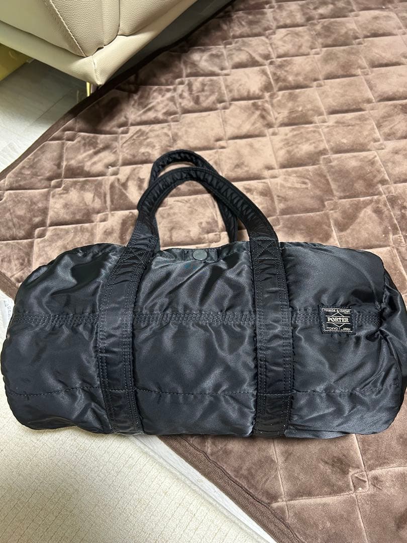 【美品】PORTER ブラック タンカーダッフルバッグ美品