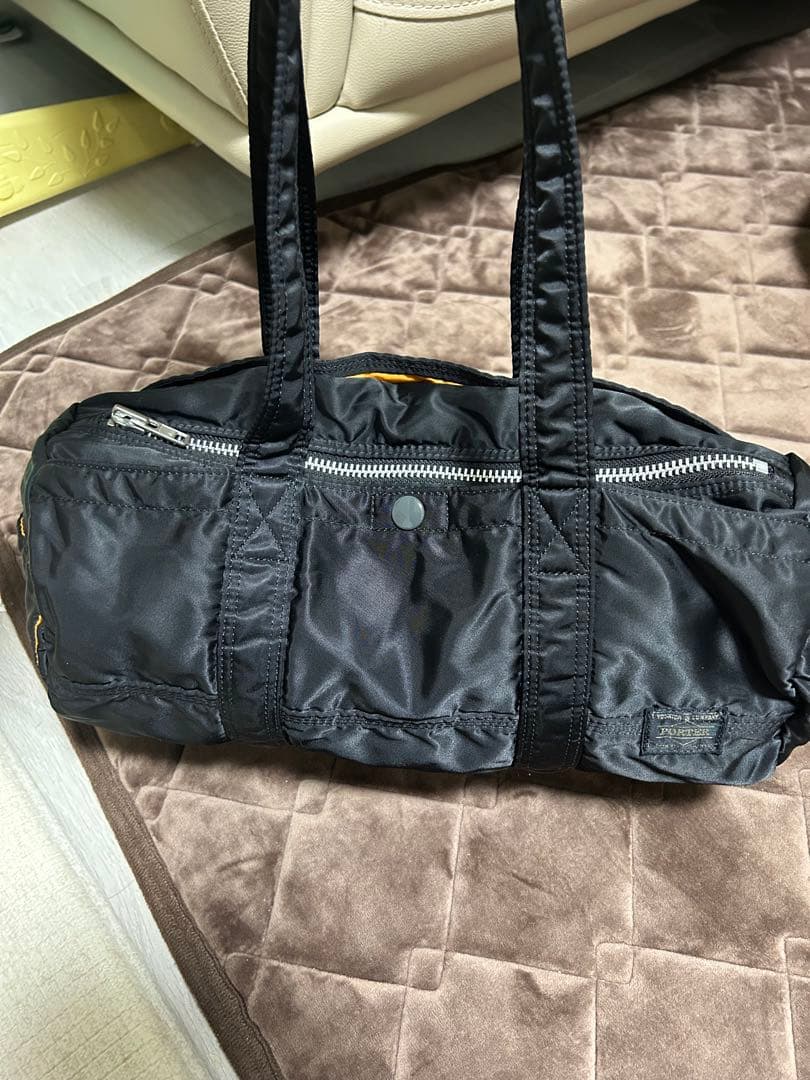 【美品】PORTER ブラック タンカーダッフルバッグ美品