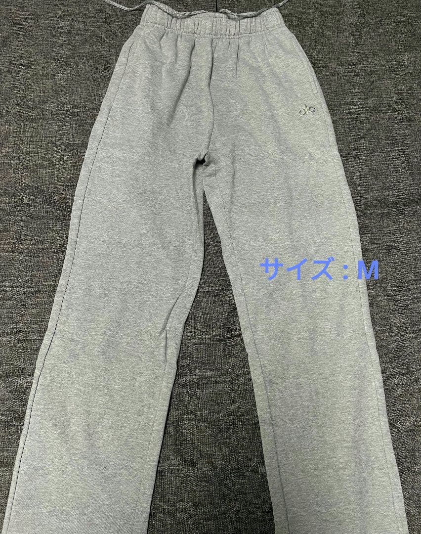 無地 alo yogaスポーツ グレー スウェットパンツ M