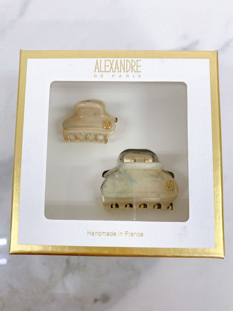 ＊【新品未使用】ALEXANDRE DE PARIS ヘアクリップ 2個セット