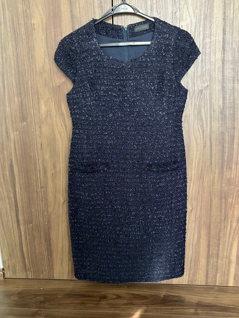 アンテプリマ　ツイード　ジャケット　ワンピース　セット　ネイビー　フォーマル