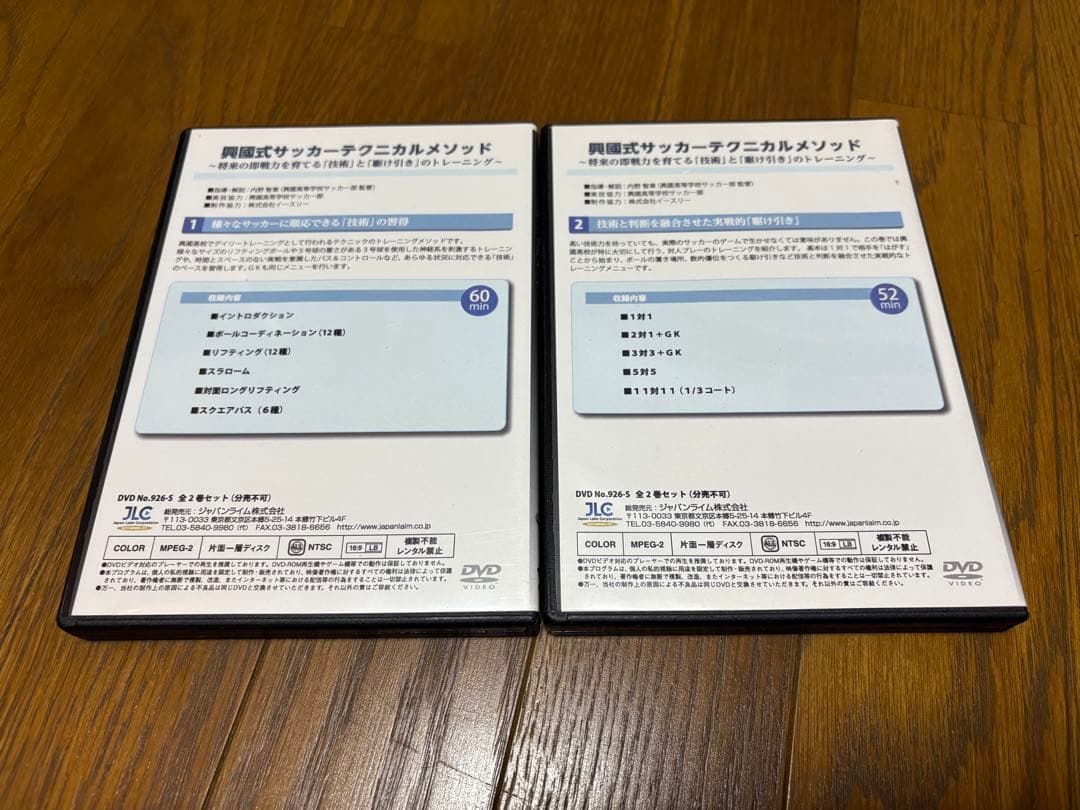 興國式サッカーテクニカルメソッド DVD 2本