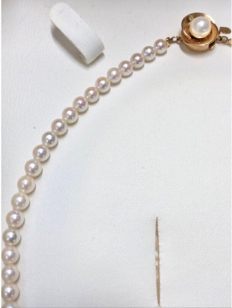 k18 アコヤ真珠　ネックレス　鑑別書付