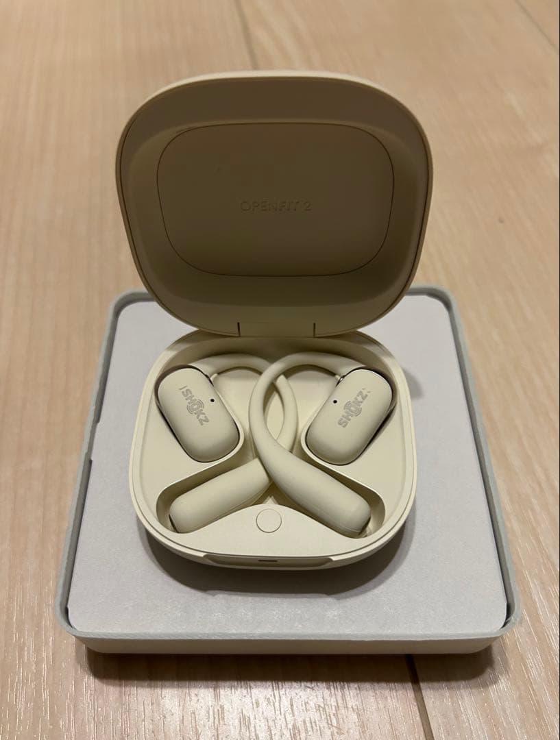 Shokz（ショックス） 完全ワイヤレスイヤホン（OpenFit 2） ベージュ
