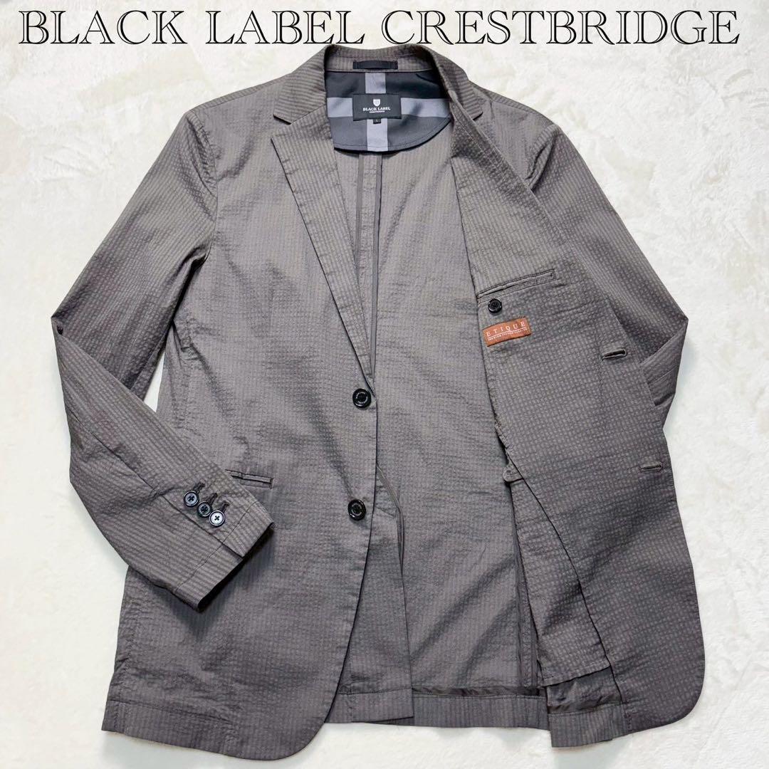 【美品】ブラックレーベルクレストブリッジ テーラードジャケット シアサッカー