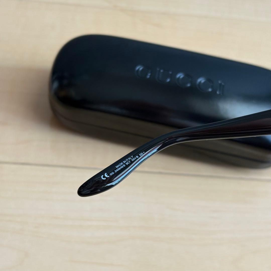 GUCCI グッチ　イタリア製　サングラス　スクエア　レッド　赤　GG2456