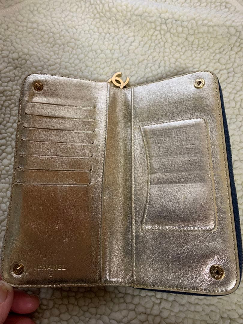 CHANEL デニム長財布