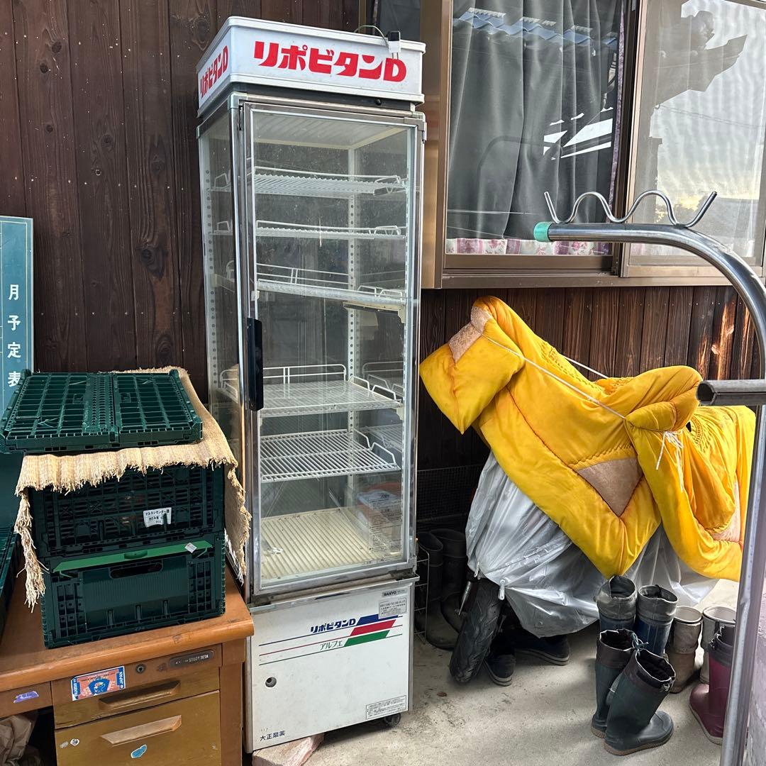 SANYO SSR-T280 冷蔵庫 ガラス扉付き