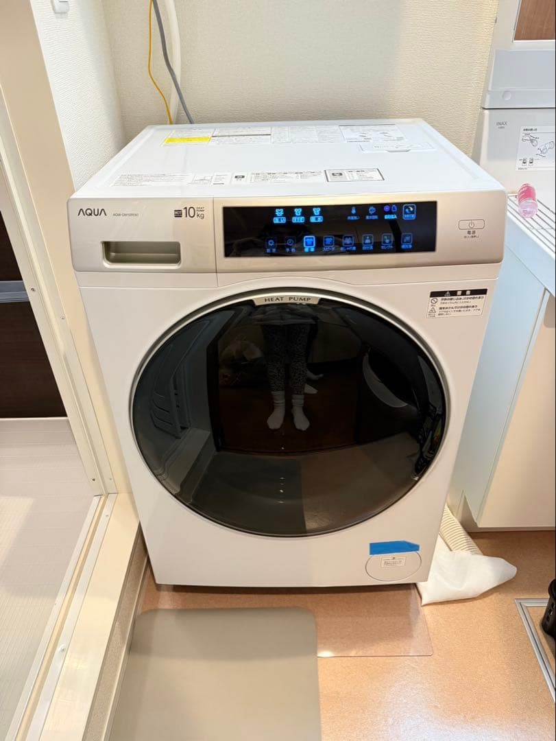 AQUA ドラム式洗濯乾燥機 10kg ホワイト