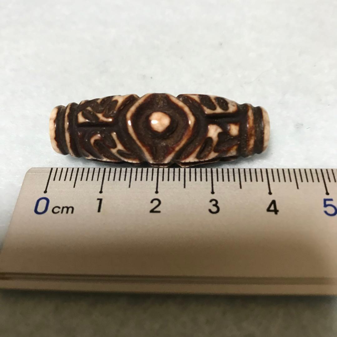 超珍品激レア‼︎ 彫刻　六字真言　二眼天珠　最強の魔除け　ふれでぃ