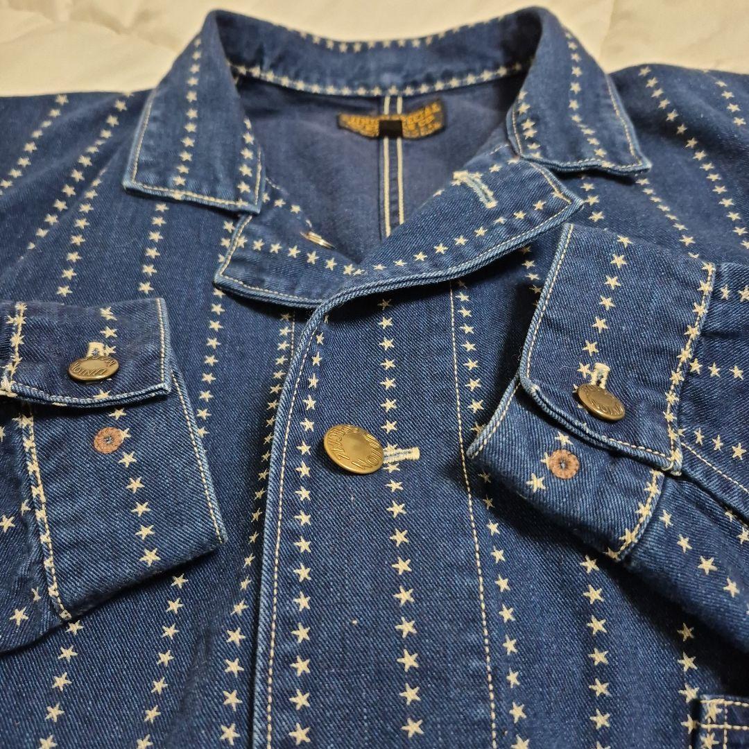 g*r様 フリーホイーラーズスターウォバッシュストライプワークコート36