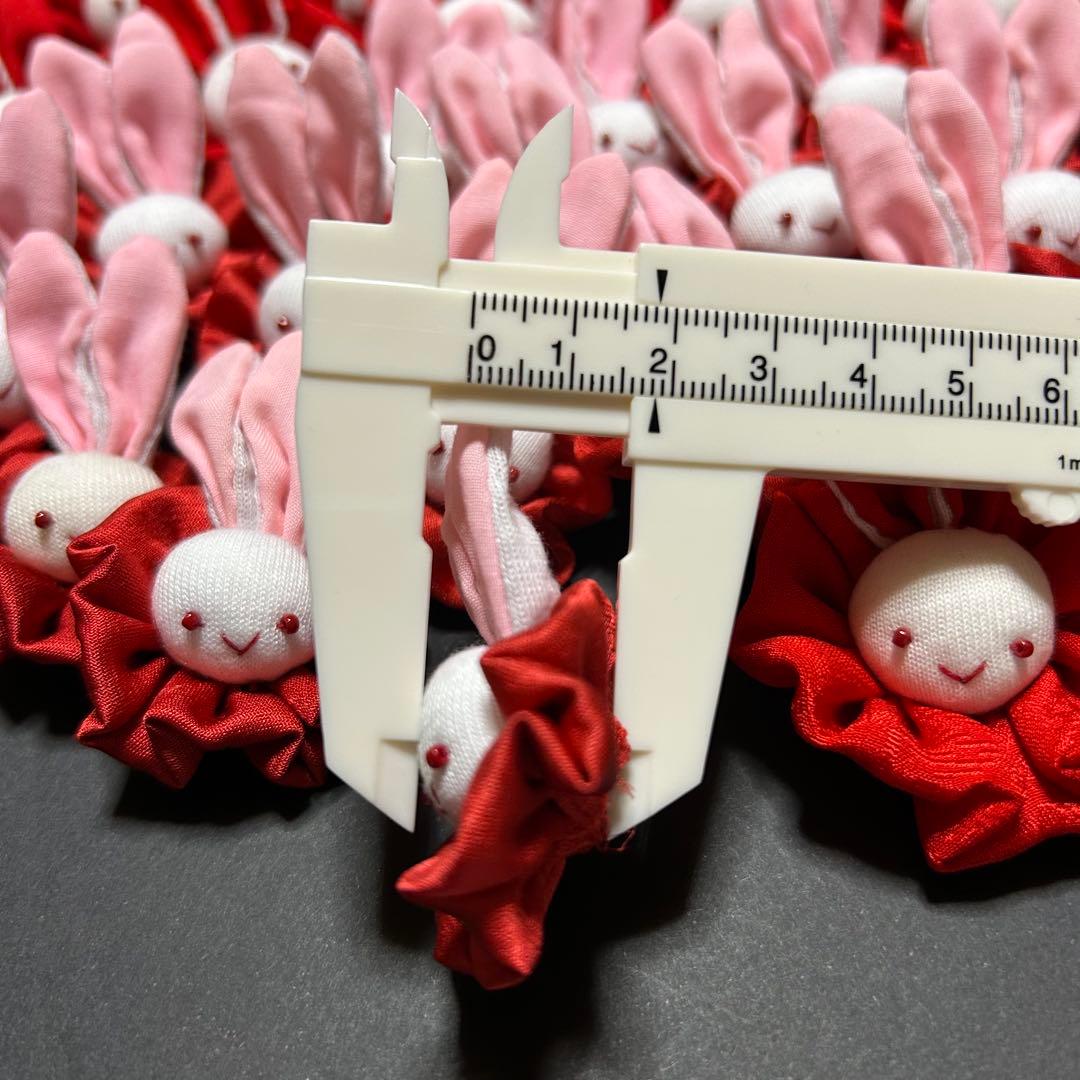 ハンドメイド雑貨【うさぎ顔パーツ】40個