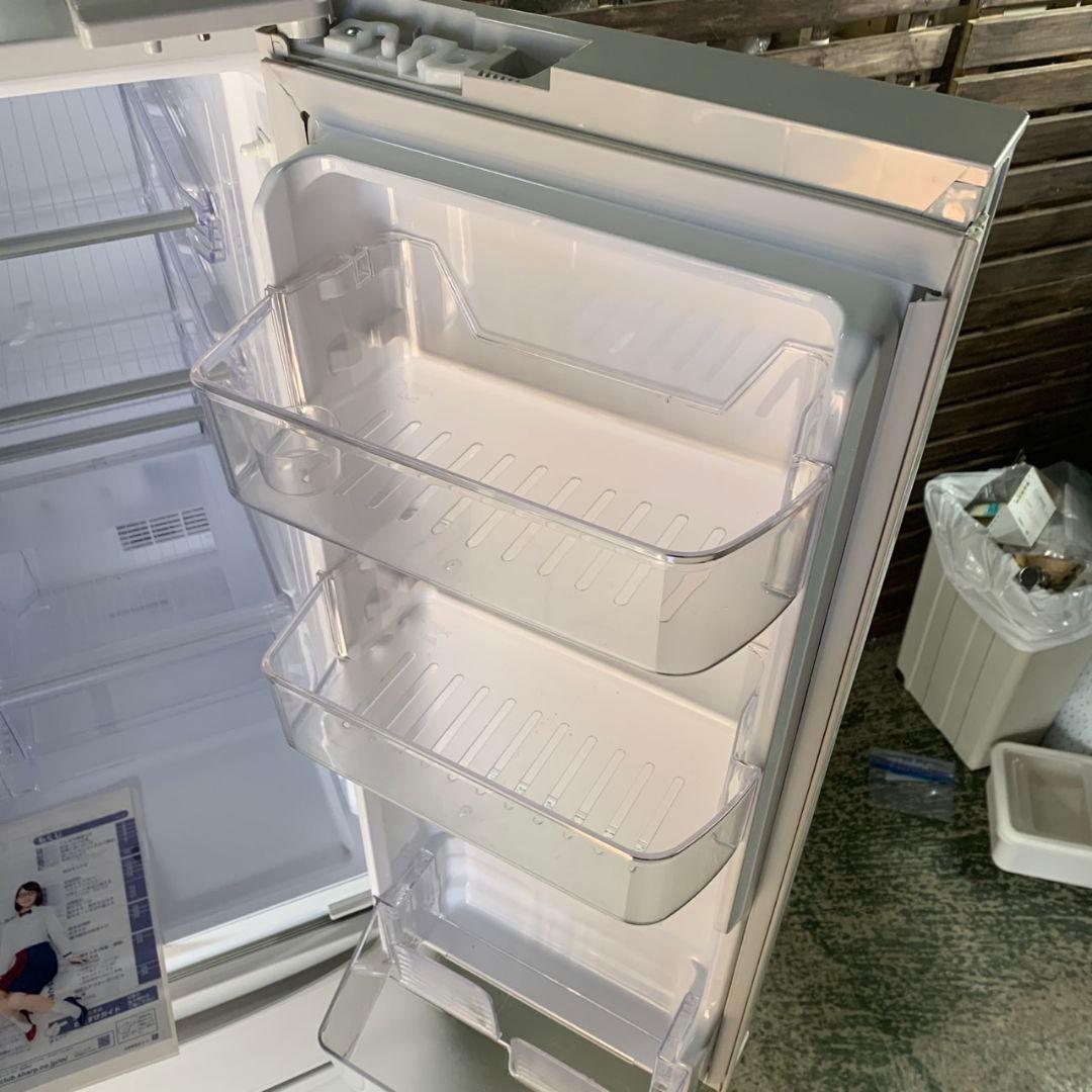 H073\" SHARP 6ドア冷凍冷蔵庫 SJ-PF46C-H 2017年製