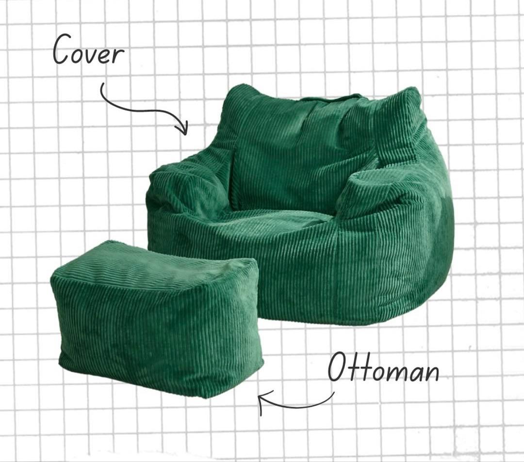 LOOSY ビーズソファ＋オットマン 美品