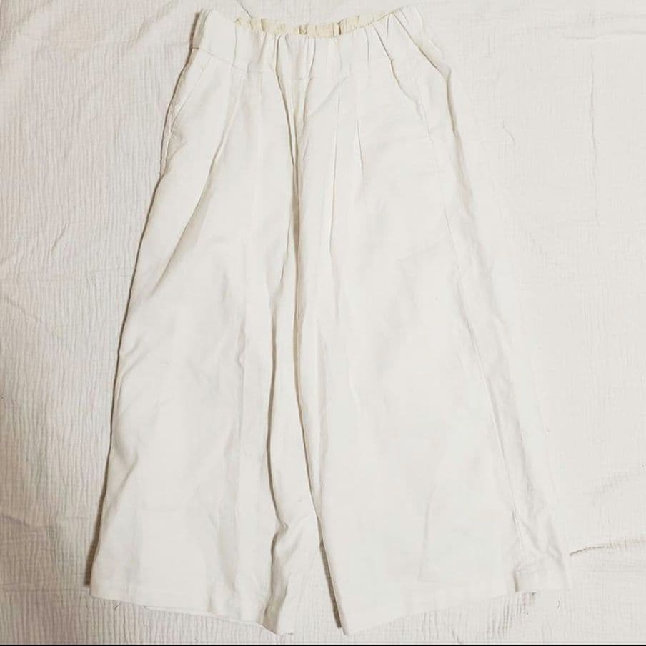 NO CONTROL AIR　ワイド サルエル ガウチョパンツ 白