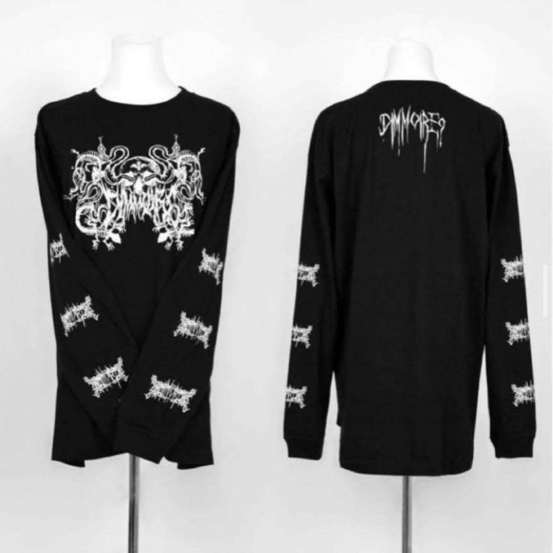 DimMoire ディムモアール Messy Bones ロンT　黒