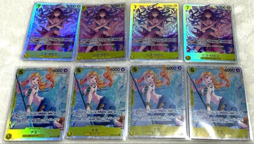 ワンピースカード　ヒロインズエディション　ナミ　ロビンSR各4枚