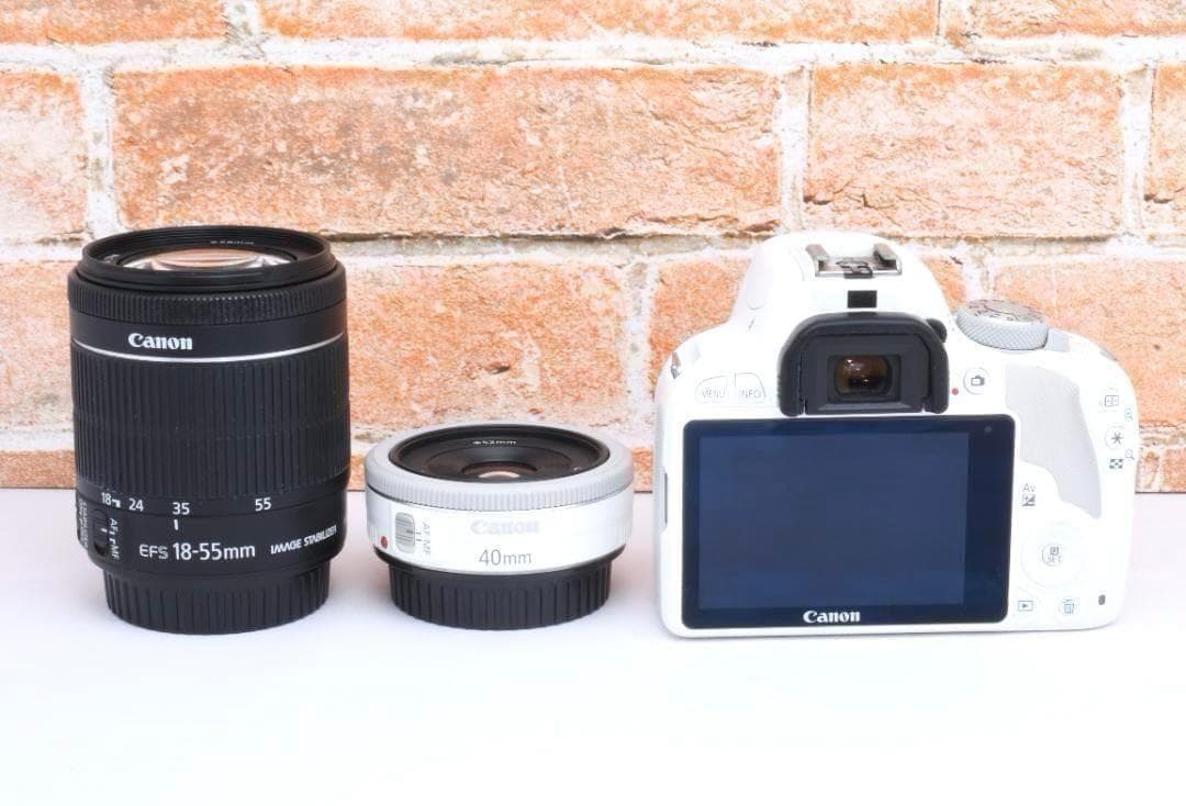 カメラもおしゃれに✨Canon kiss X7✨ホワイト✨単焦点レンズ