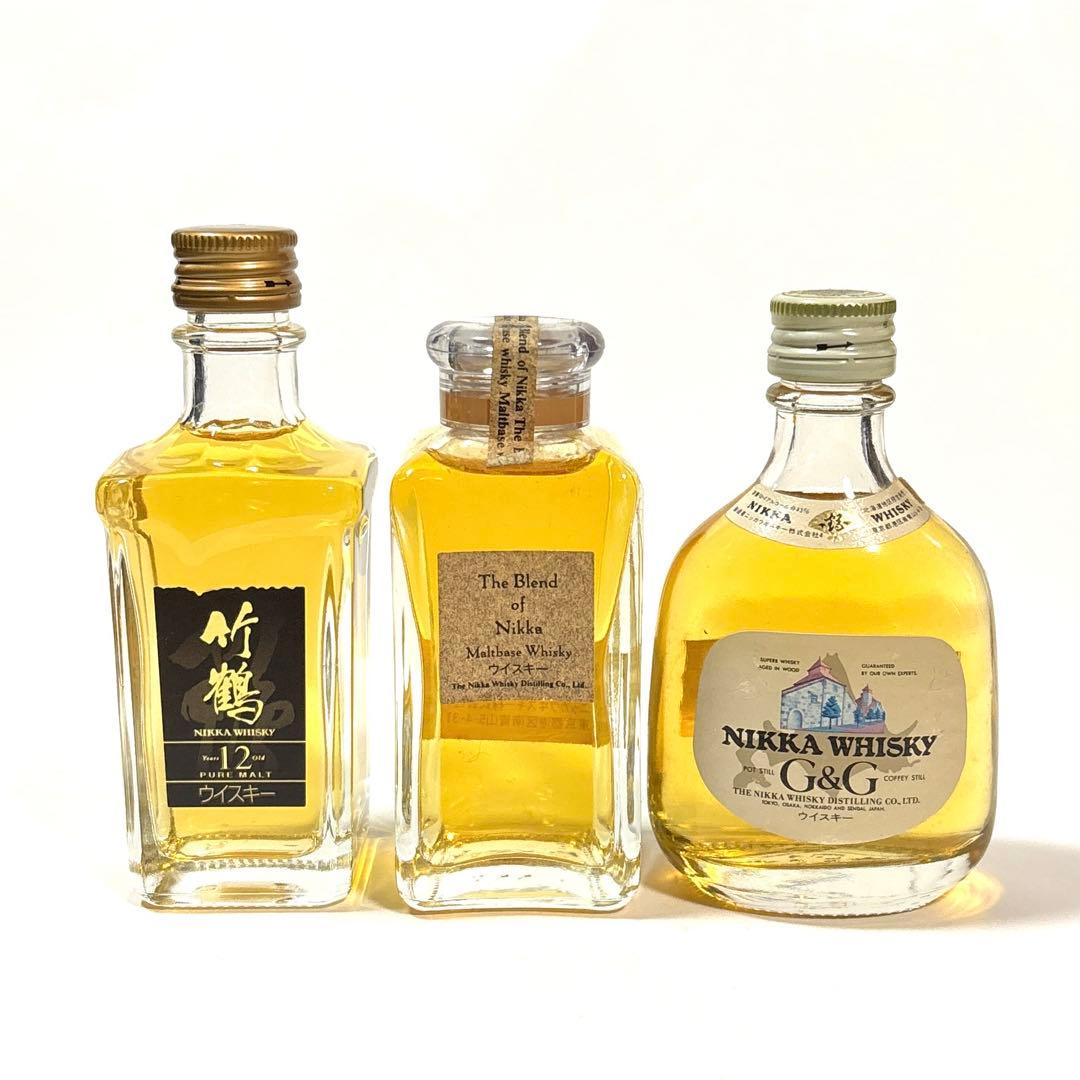 鶴 17年 含む ニッカウイスキー ミニボトル 7本セット ◎2