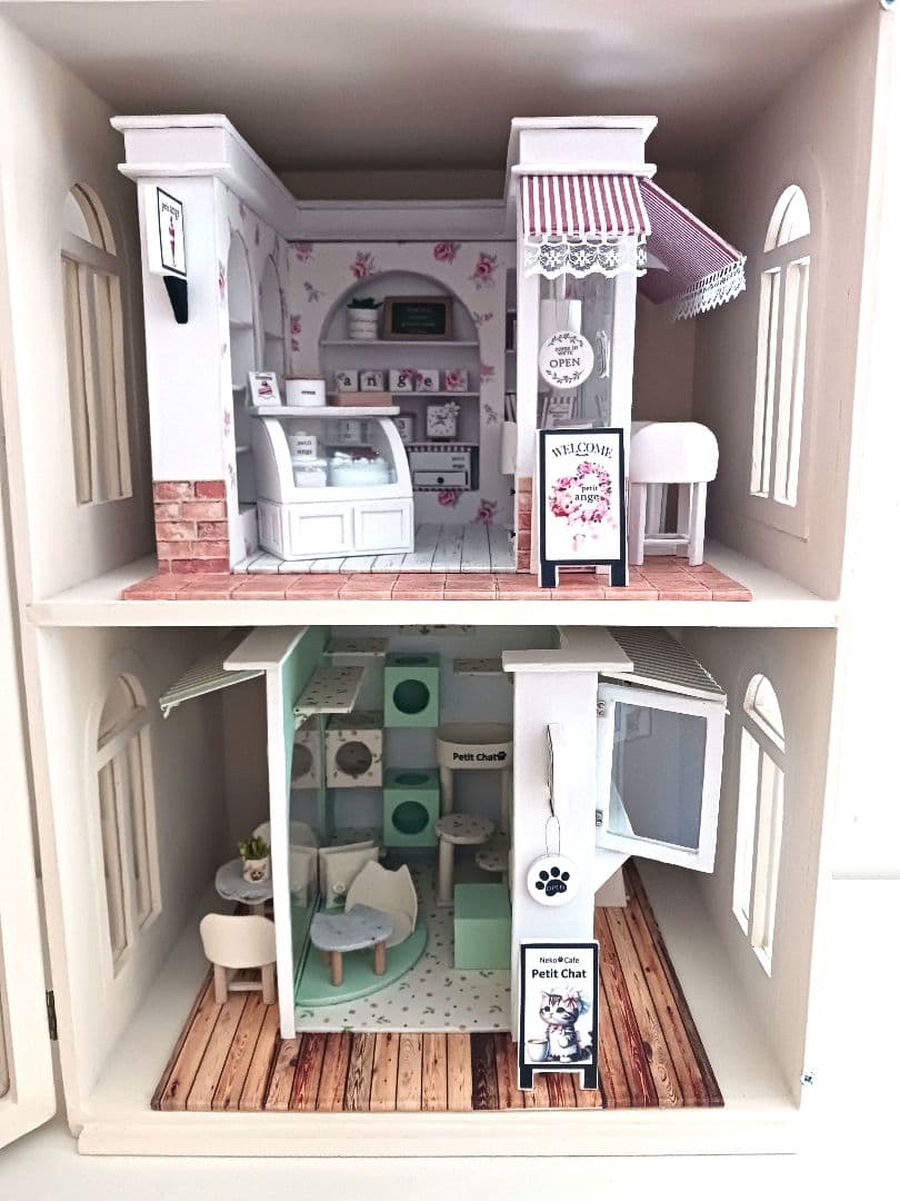 ゴマ様＊kyo＊ハンドメイド＊猫カフェ＊Jiji＊飾り棚2点