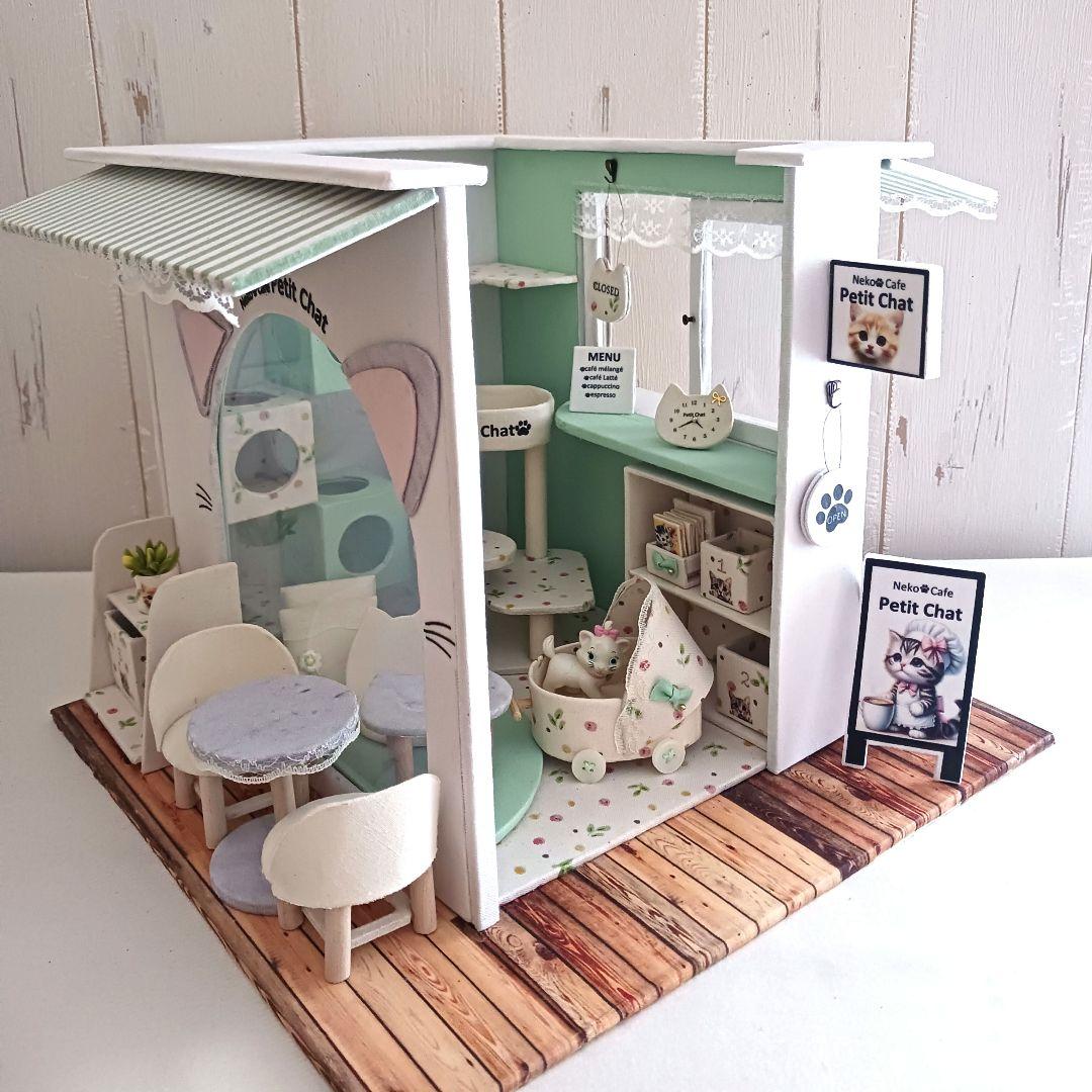 ゴマ様＊kyo＊ハンドメイド＊猫カフェ＊Jiji＊飾り棚2点