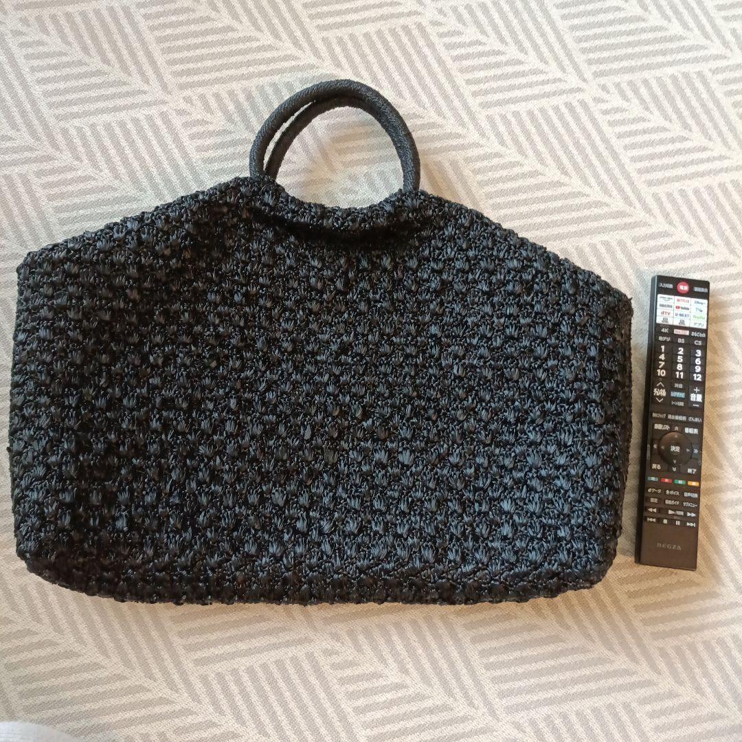 MAISON N.H ブラック かごバッグ