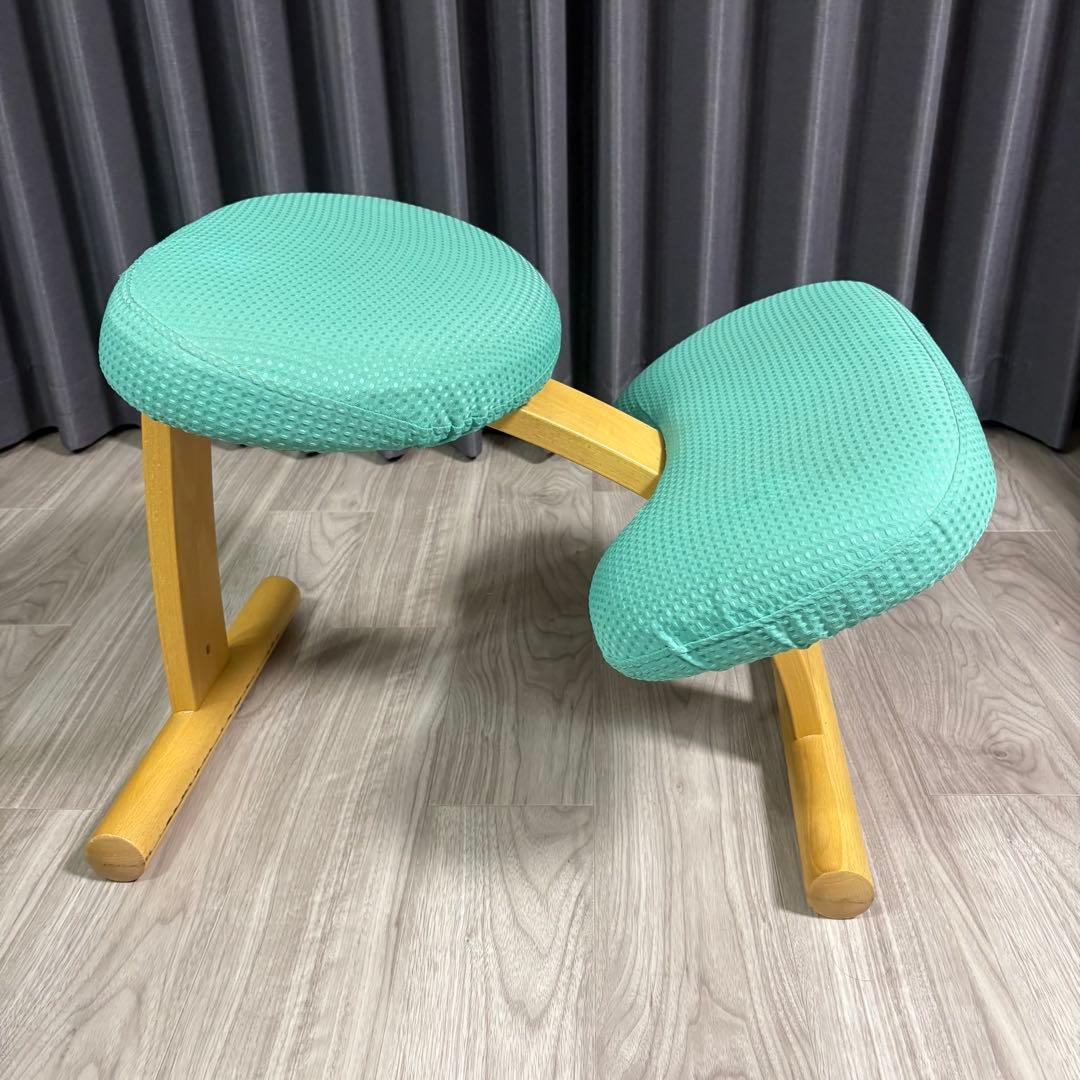 Balans Easy バランスチェア　サカモトハウス 水色　カバー付