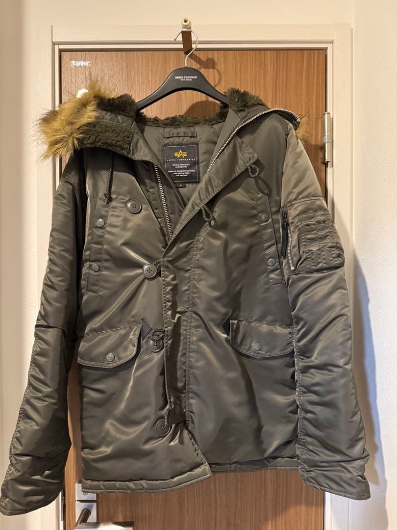 【美品】アルファインダストリーズ　N-3bフライトジャケットM ミリタリー