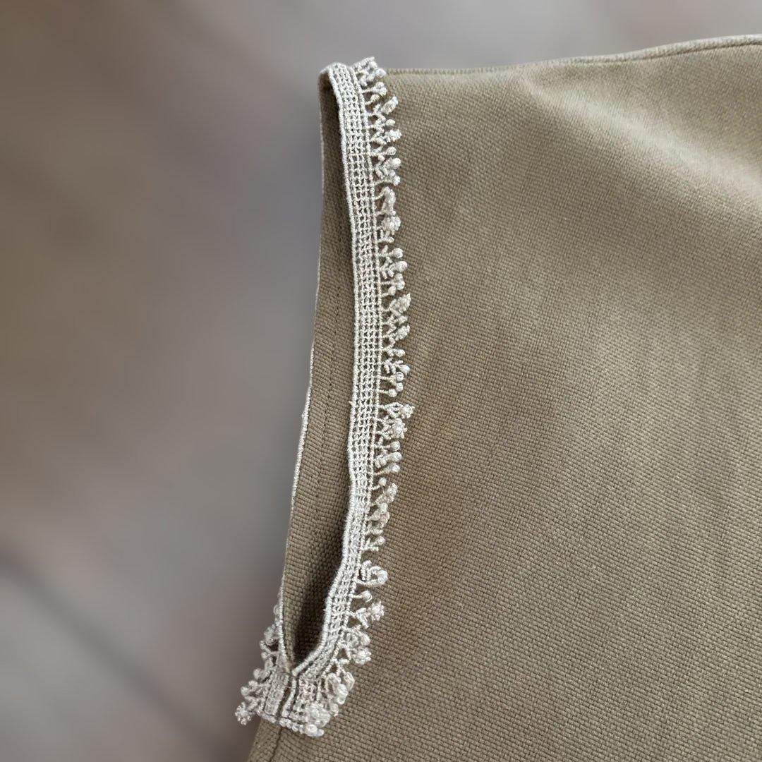 【セール】ミナペルホネン　ポロシャツ　フレンチスリーブ　Ischia