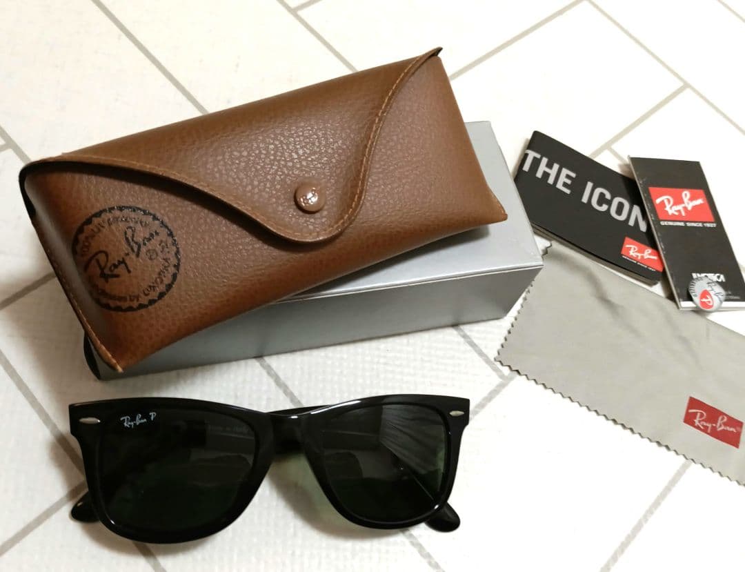 レイバン RB2140F ウェイファーラー ブラック サングラス　偏光