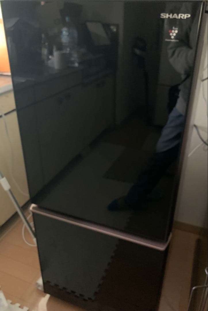 SHARPシャープノンフロン冷凍冷蔵庫 SJ-GD14E-B 137L左右扉