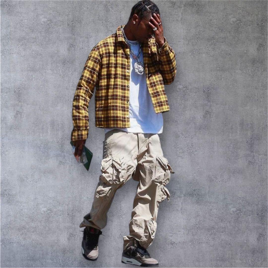 トラヴィス スコット着用90s POLO ラルフローレン マルチカーゴ パンツ