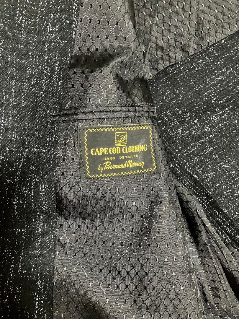 デ*ン様 スペシャル 50s テーラードジャケット カスリ 黒 ブラック　検　ギ