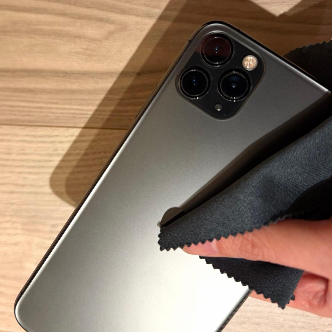 【美品】iPhone 11ProMaxスペースグレイ本体256GB 箱付き