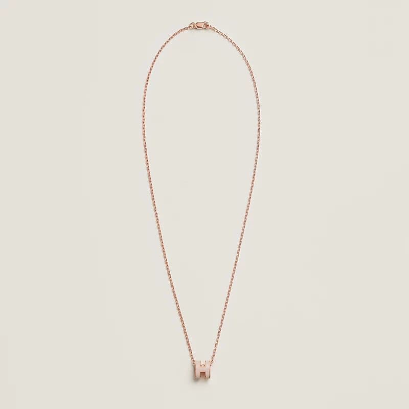 2/11限定【新品】エルメス ポップHミニ ネックレス プードル ローズゴールド