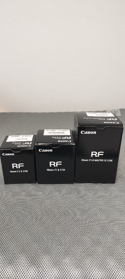Canon RF 16mm 35mm 50mm 3本セット 美品 元箱付き