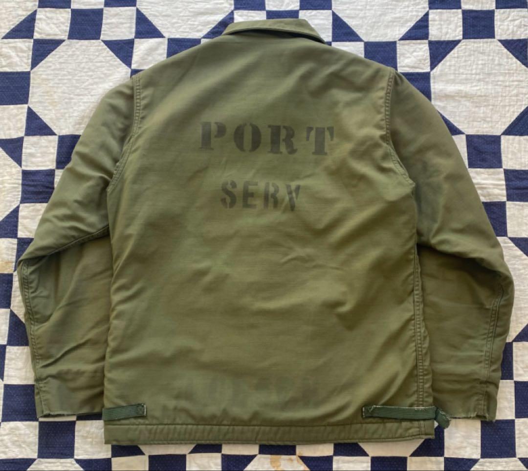 米軍実物 80s A2デッキジャケット バックステンシル　Lサイズ