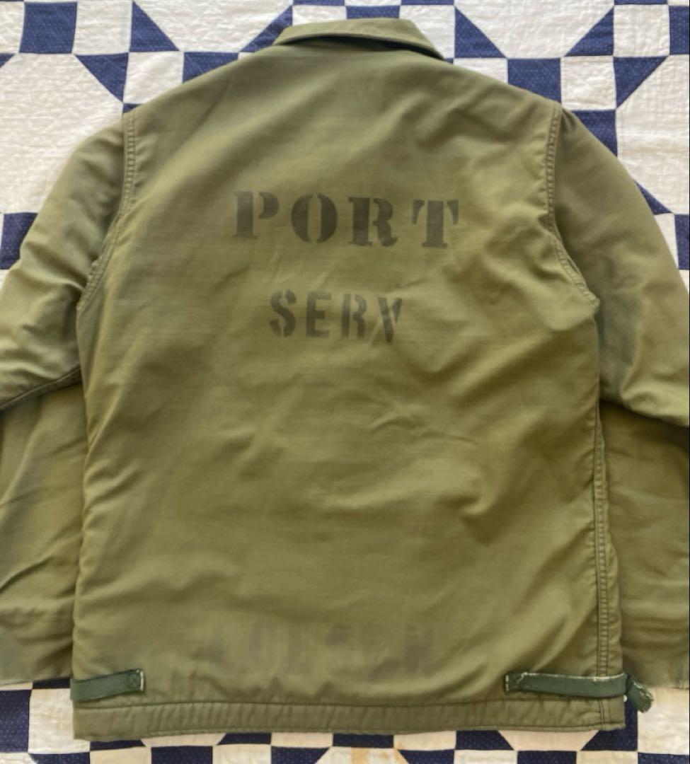 米軍実物 80s A2デッキジャケット バックステンシル　Lサイズ