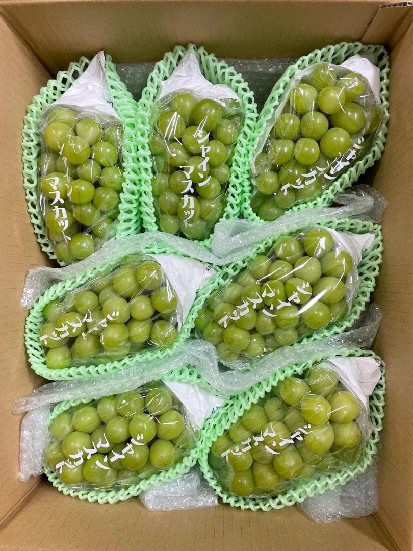 【岡山県産】 5kg 甘い高級シャインマスカット! 特大粒.大房 7房