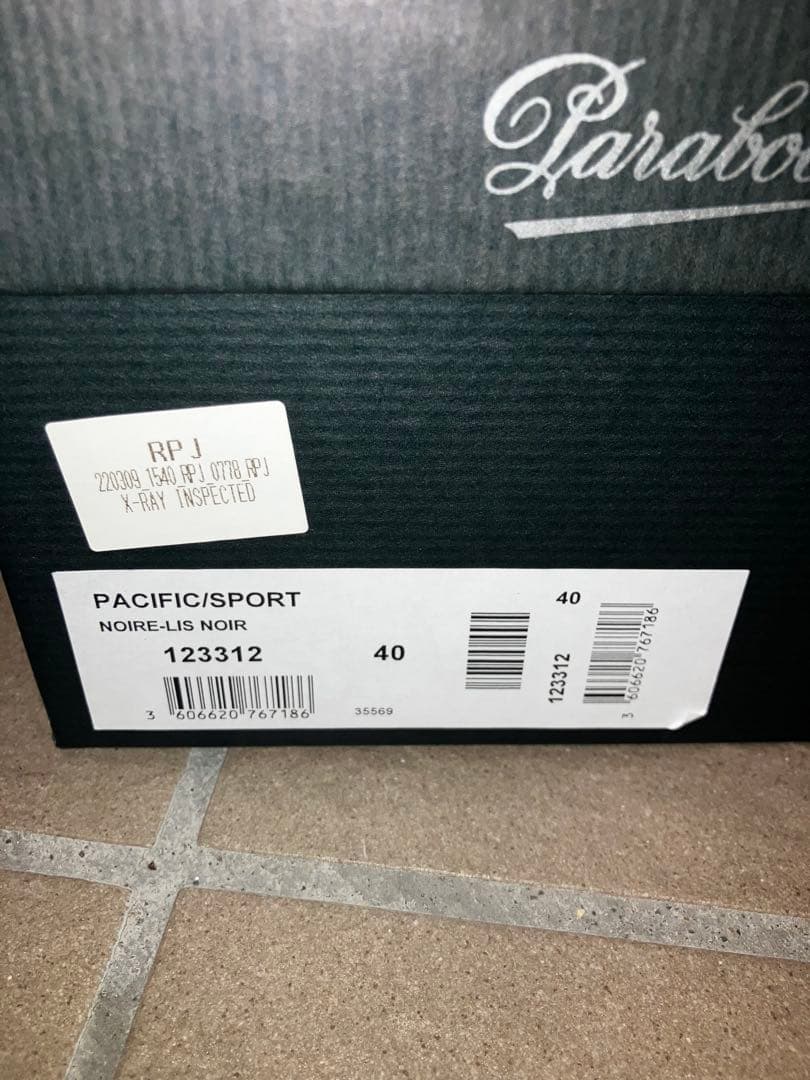 Paraboot pacific/sport サイズ40 ブラック
