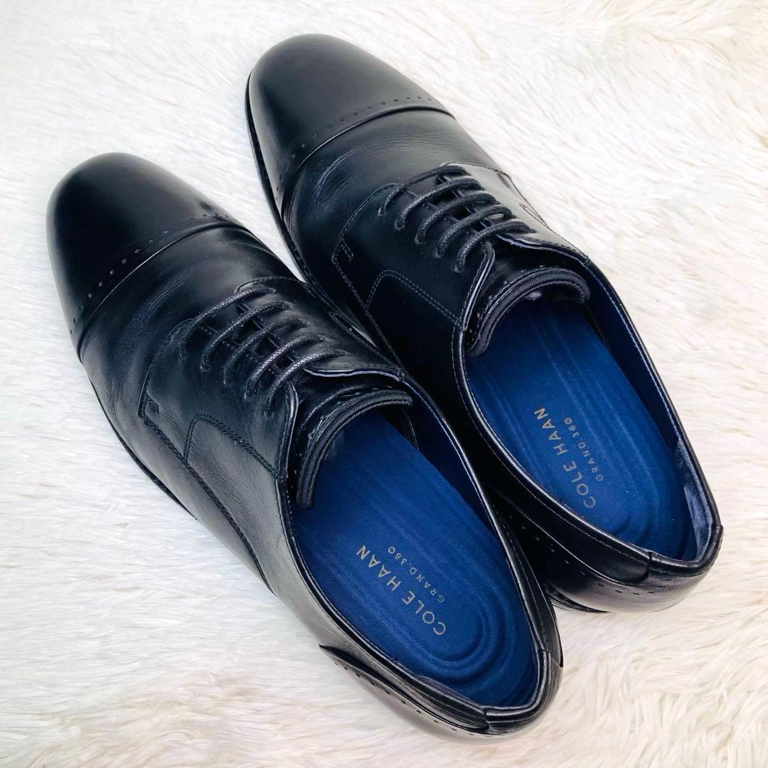 【極美品】コールハーン9Wグランド360 ストレートチップC28145 ブラック