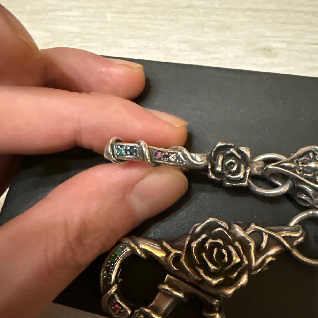 Elan Vital エランヴィタール　薔薇ウォレットチェーン925