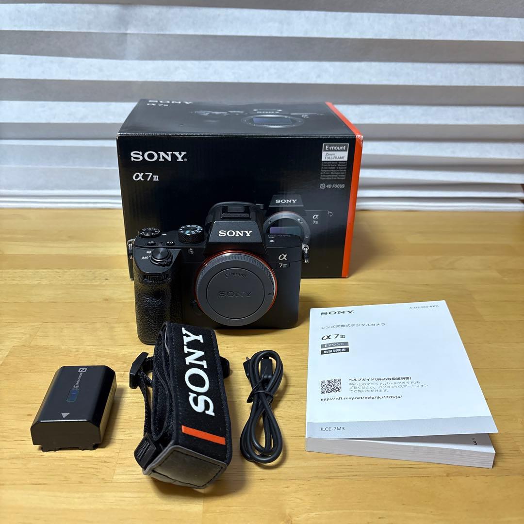 SONY α7ⅲ ボディ シャッター回数1122回