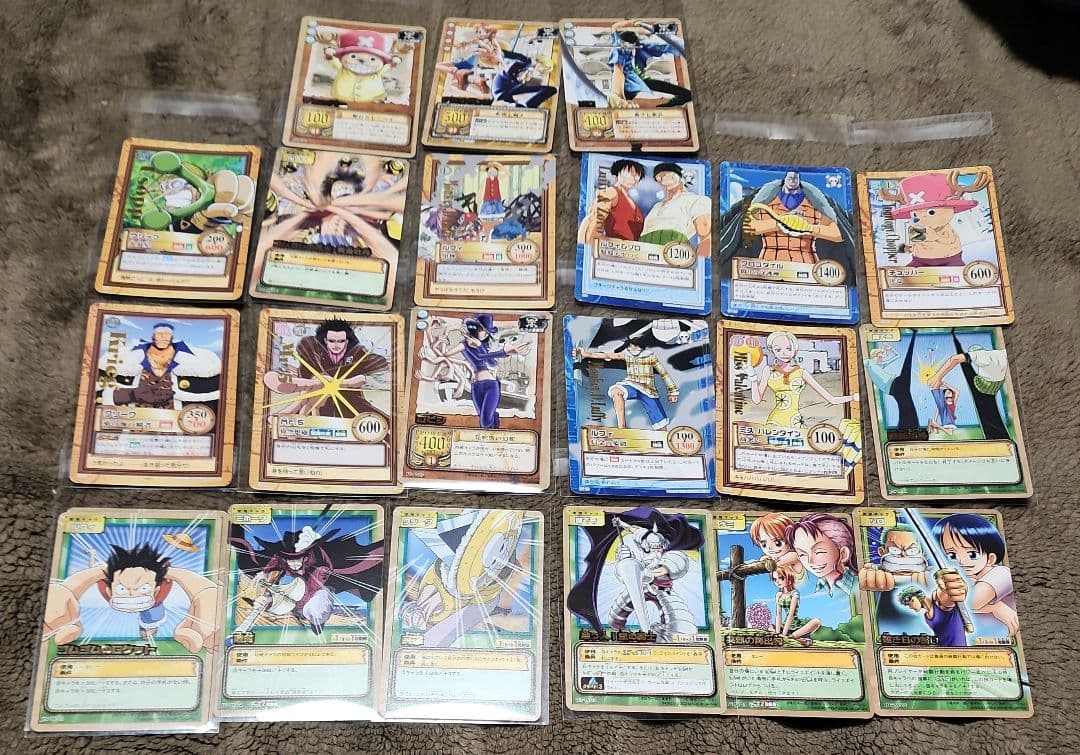 ワンピース トレーディング　カード　金　銀　文字　セット