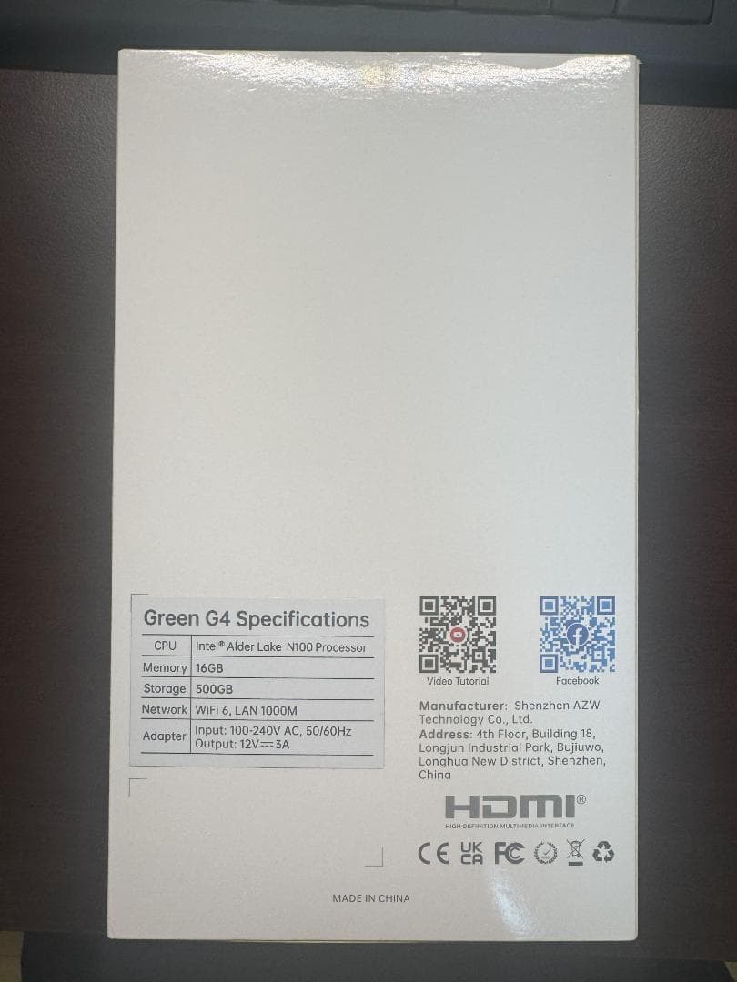 ミニPC TRIGKEY G4 Intel N100 MEM16GB/SSD500GB