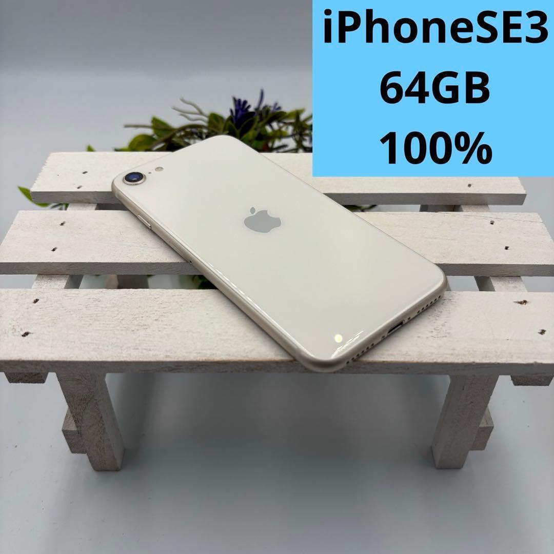 【美品】iPhone SE第3世代 64GB スターライト 4