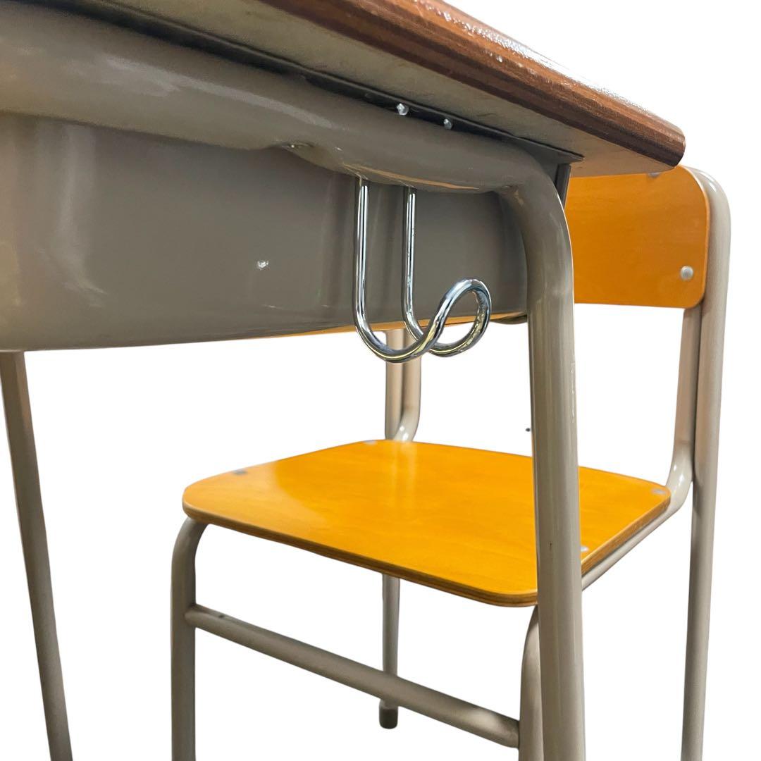 希少✨美品✨昭和レトロ ITOKI イトーキ 学習机 学校机 椅子 セット