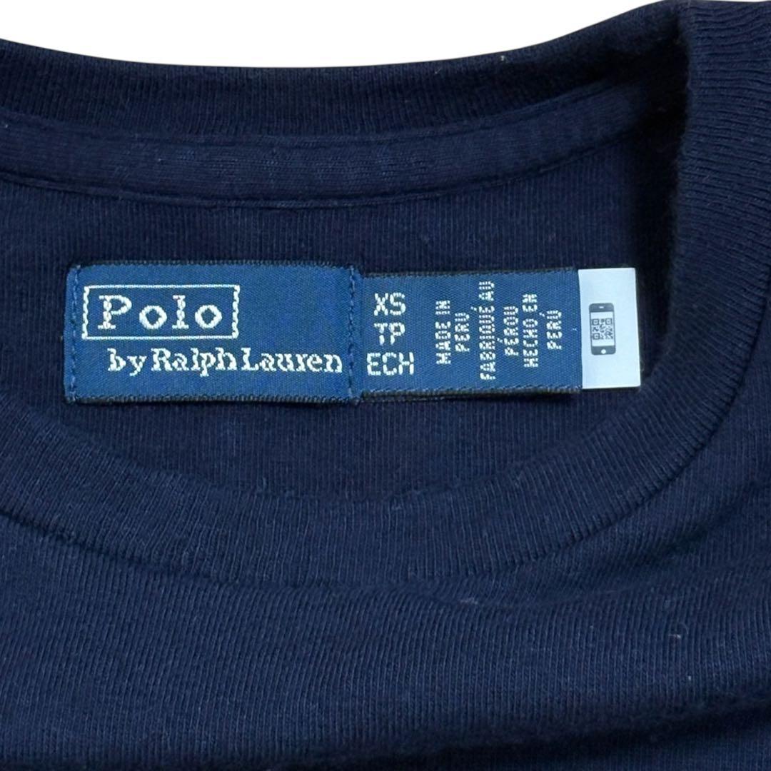 美品　ポロバイラルフローレン マキシ丈　ロングワンピース 半袖　ネイビー　主役級